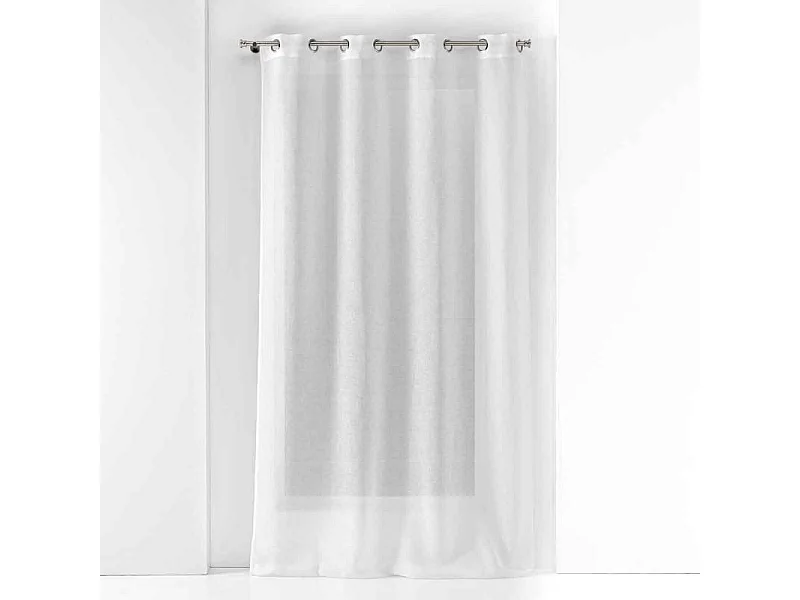 Rideau Voilage à Œillets "Malina" 140x240cm Blanc