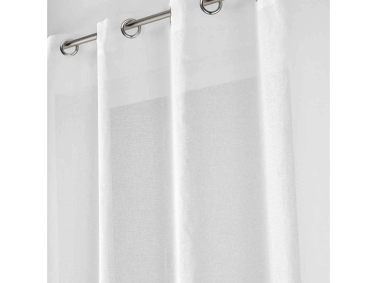 Rideau Voilage à Œillets "Malina" 140x240cm Blanc