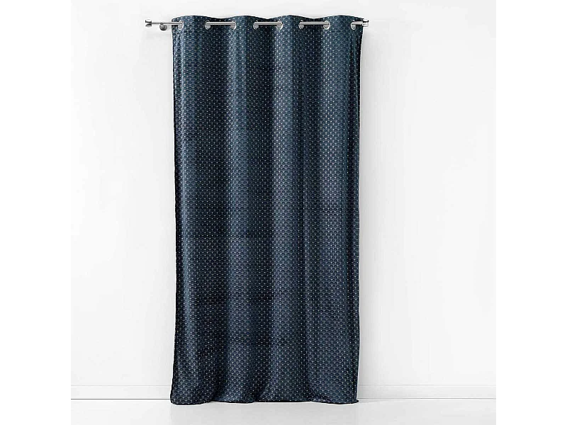 Rideau à Œillets Imprimé "Azureor" 140x240cm Bleu