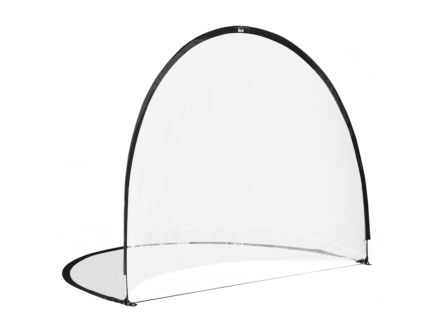 Cage de foot portable - but de football futsal pliable pop up - sac rangement, piquets inclus - dim. 247L x 203l x 201,5H cm - fibre verre Oxford noir