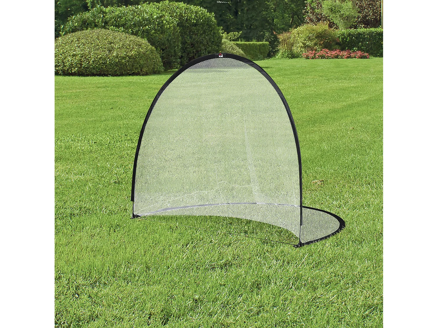 Cage de foot portable - but de football futsal pliable pop up - sac rangement, piquets inclus - dim. 247L x 203l x 201,5H cm - fibre verre Oxford noir