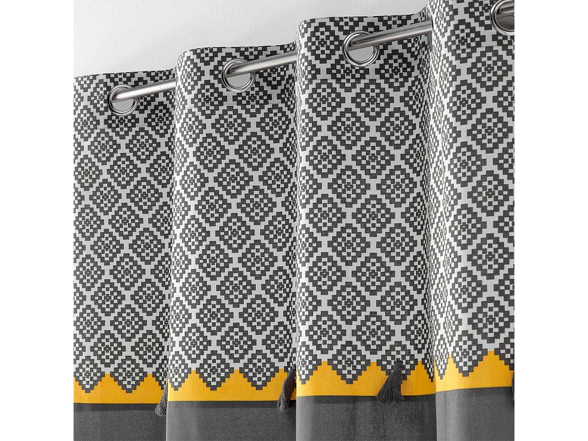 Rideau à Œillets "Neo Casa" 140x240cm Gris