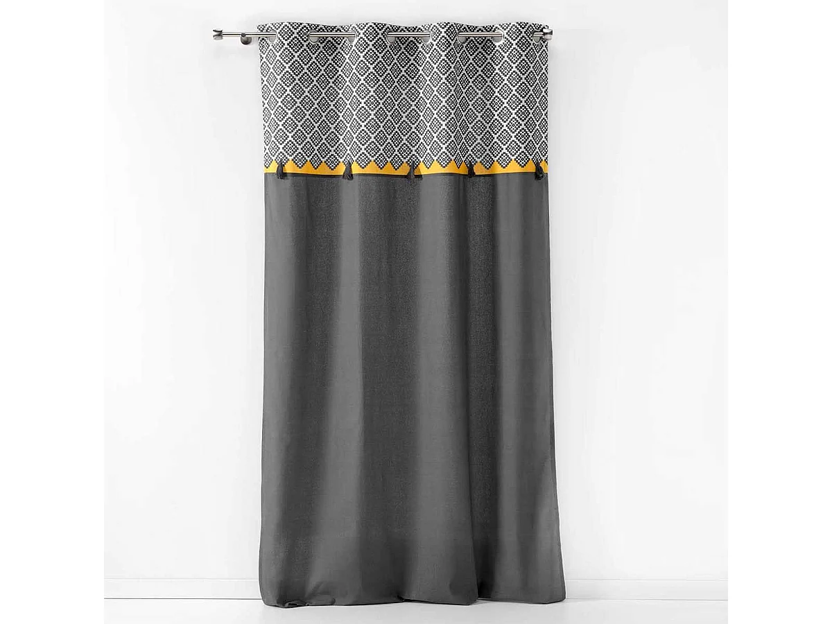 Rideau à Œillets "Neo Casa" 140x240cm Gris