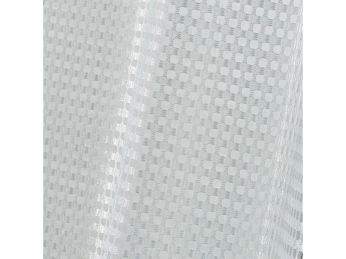 Rideau Voilage Maille "Cadria" 140x240cm Blanc