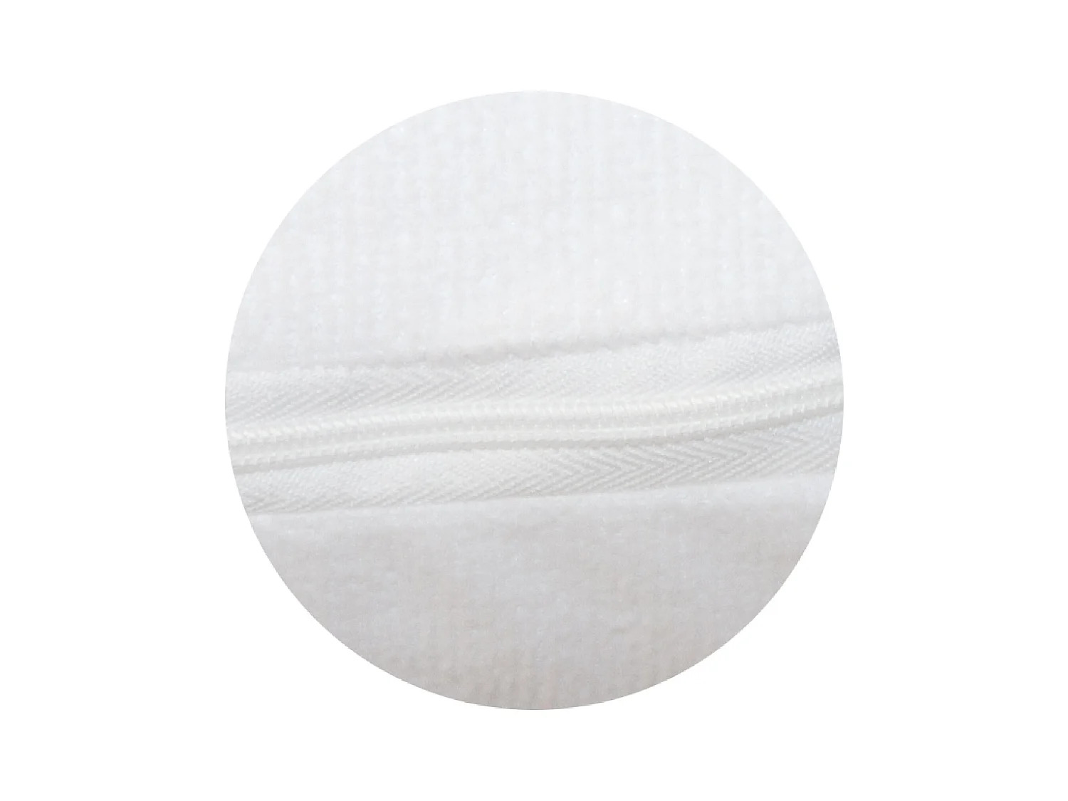 Babyunterbettdecke 60 x 120 cm mit Reißverschluss – 100 % wasserdichtes Polyester – Weiß