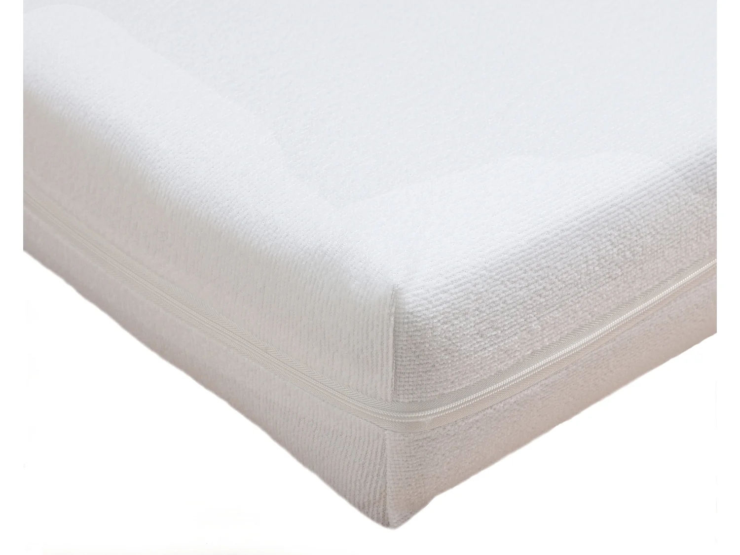 Babyunterbettdecke 60 x 120 cm mit Reißverschluss – 100 % wasserdichtes Polyester – Weiß