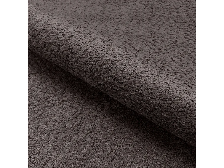 Emporius Polsterbett 200x200 Wave - Doppelbett mit Lattenrost, Bettkasten - Bouclé Dunkelgrau (Anthology 18)