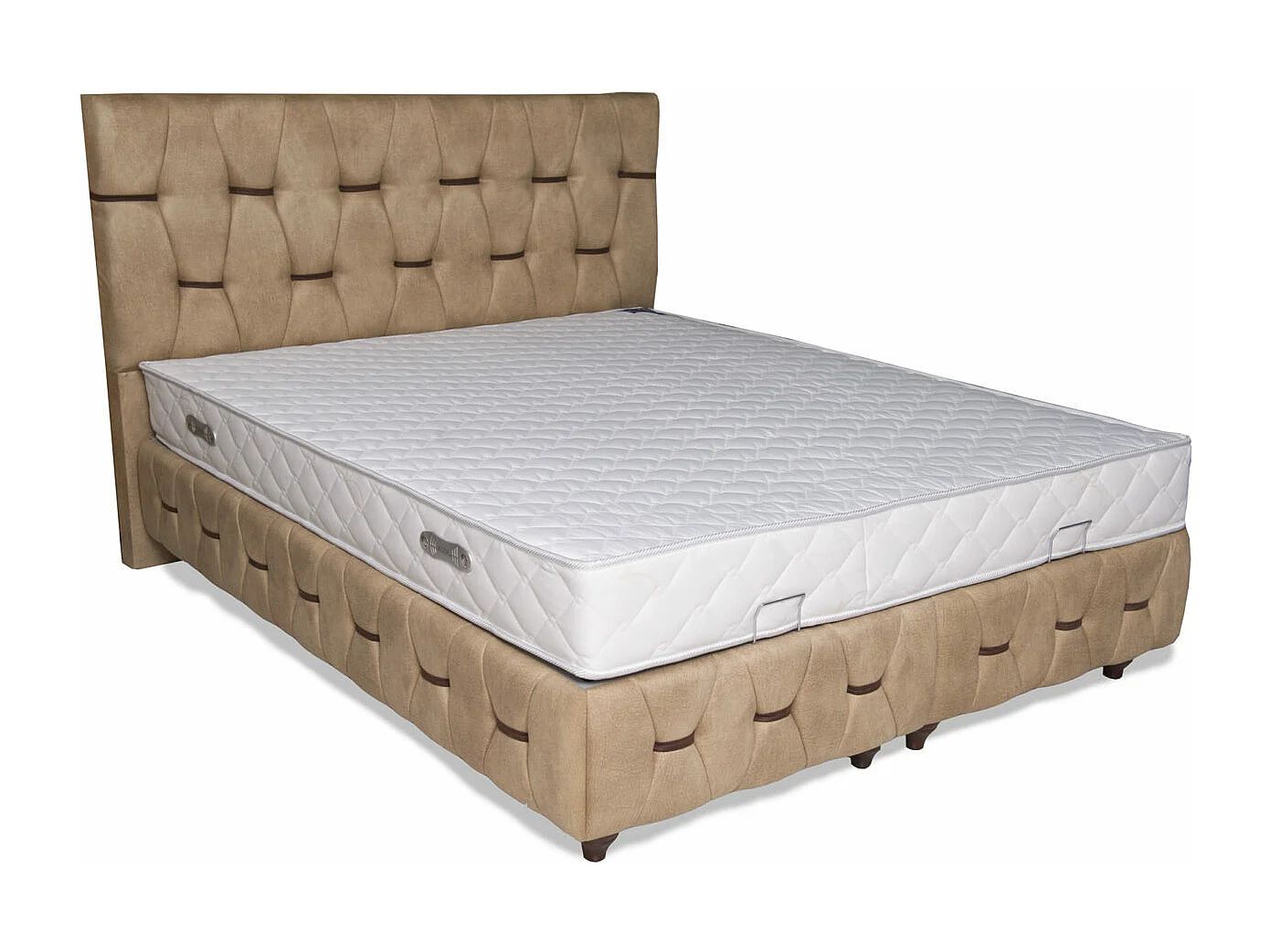 Lit Azurro XS (90x200)/Tissu-Velours/Gris