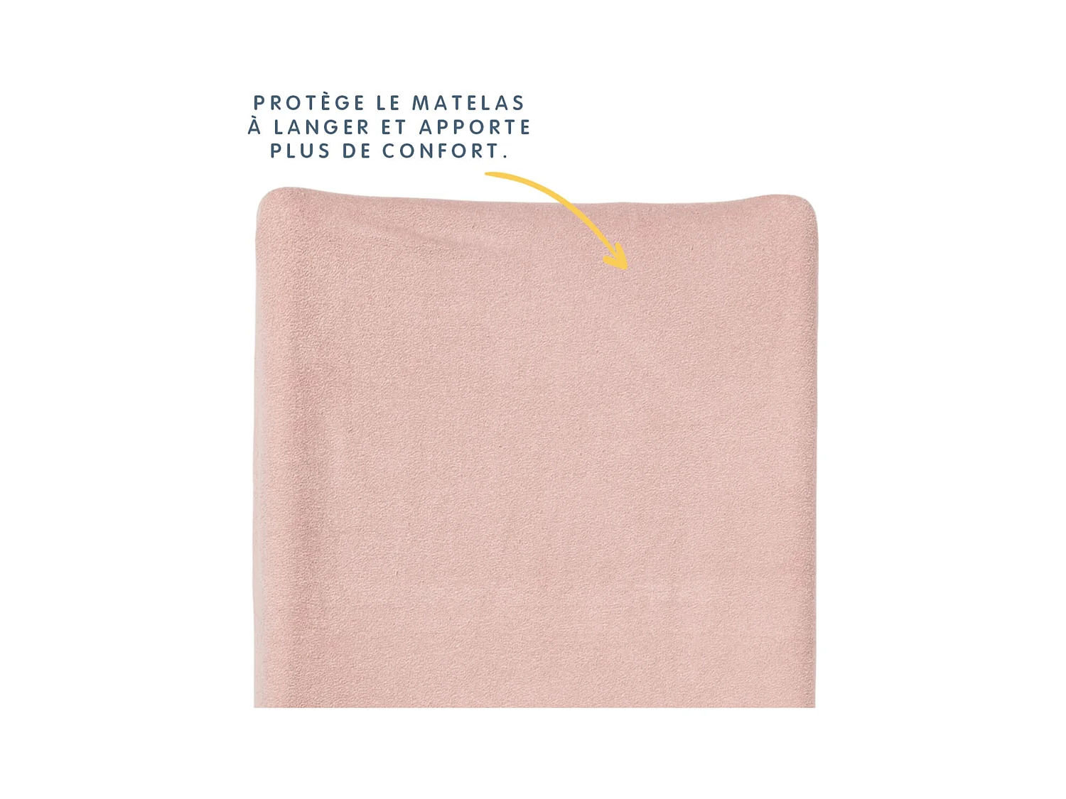 Wickelauflagenbezug 50 x 70 aus Baumwolle/Polyester – Rosa