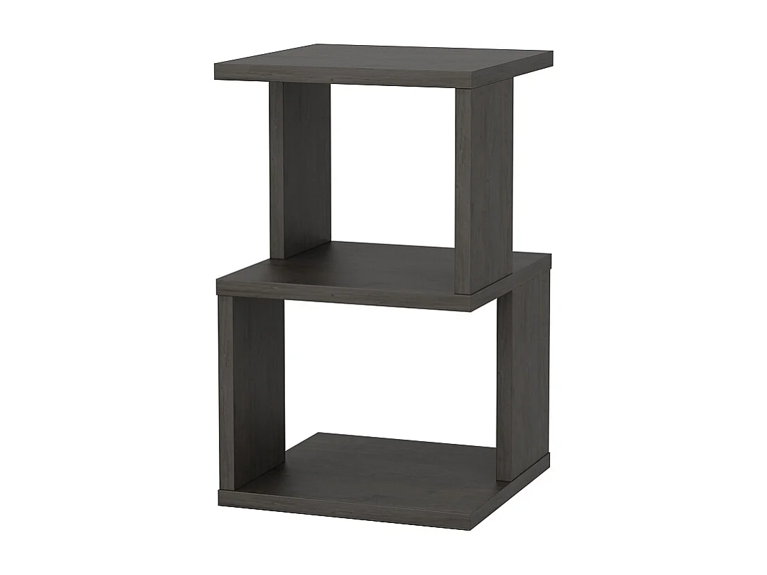 Table de chevet Carter , Etagères ouvertes, table d'appoint (Wenge)