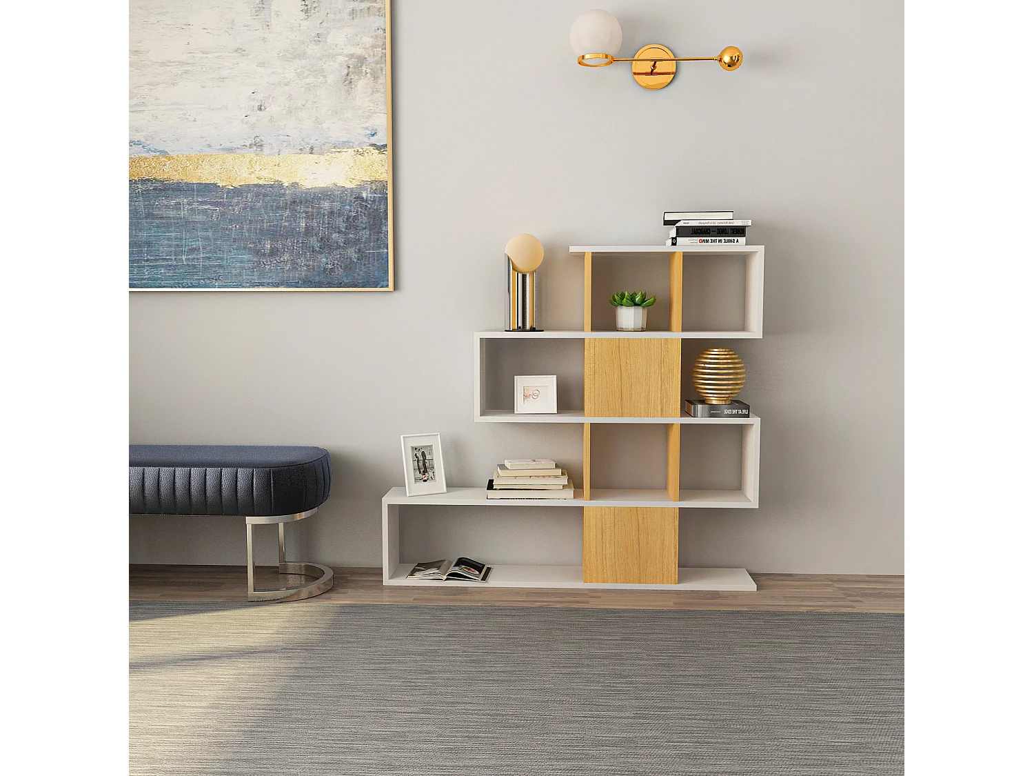Decorotika Karlin 4-tier Bookcase