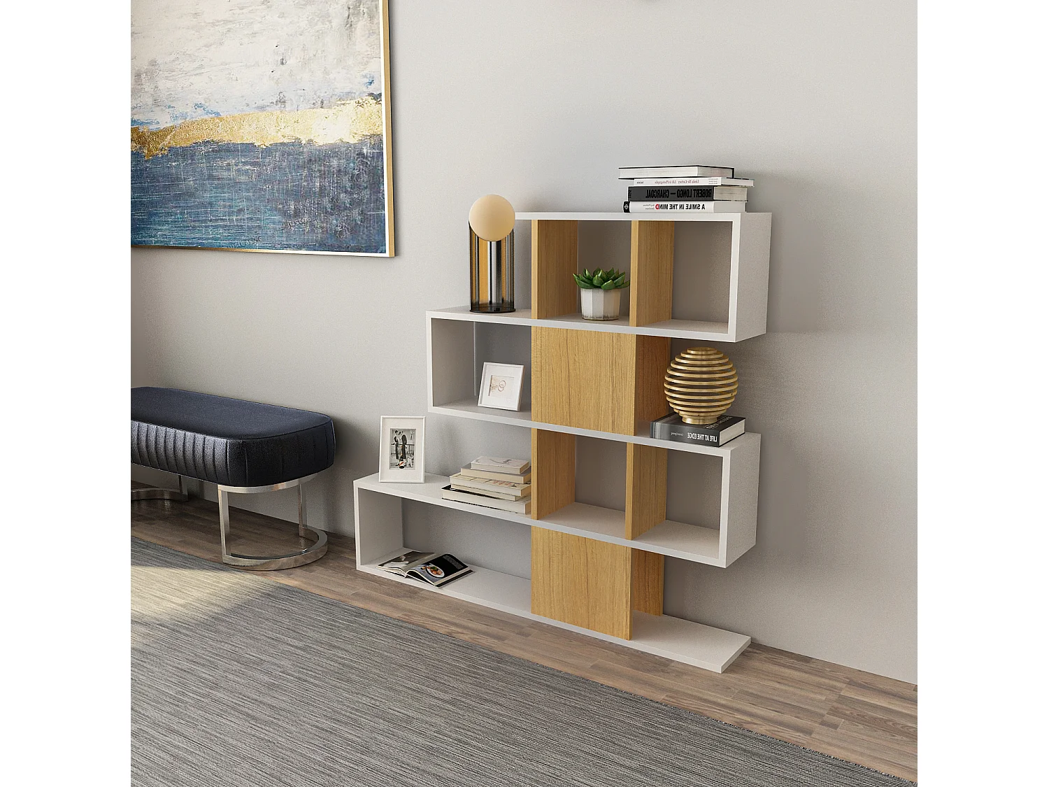 Decorotika Karlin 4-tier Bookcase