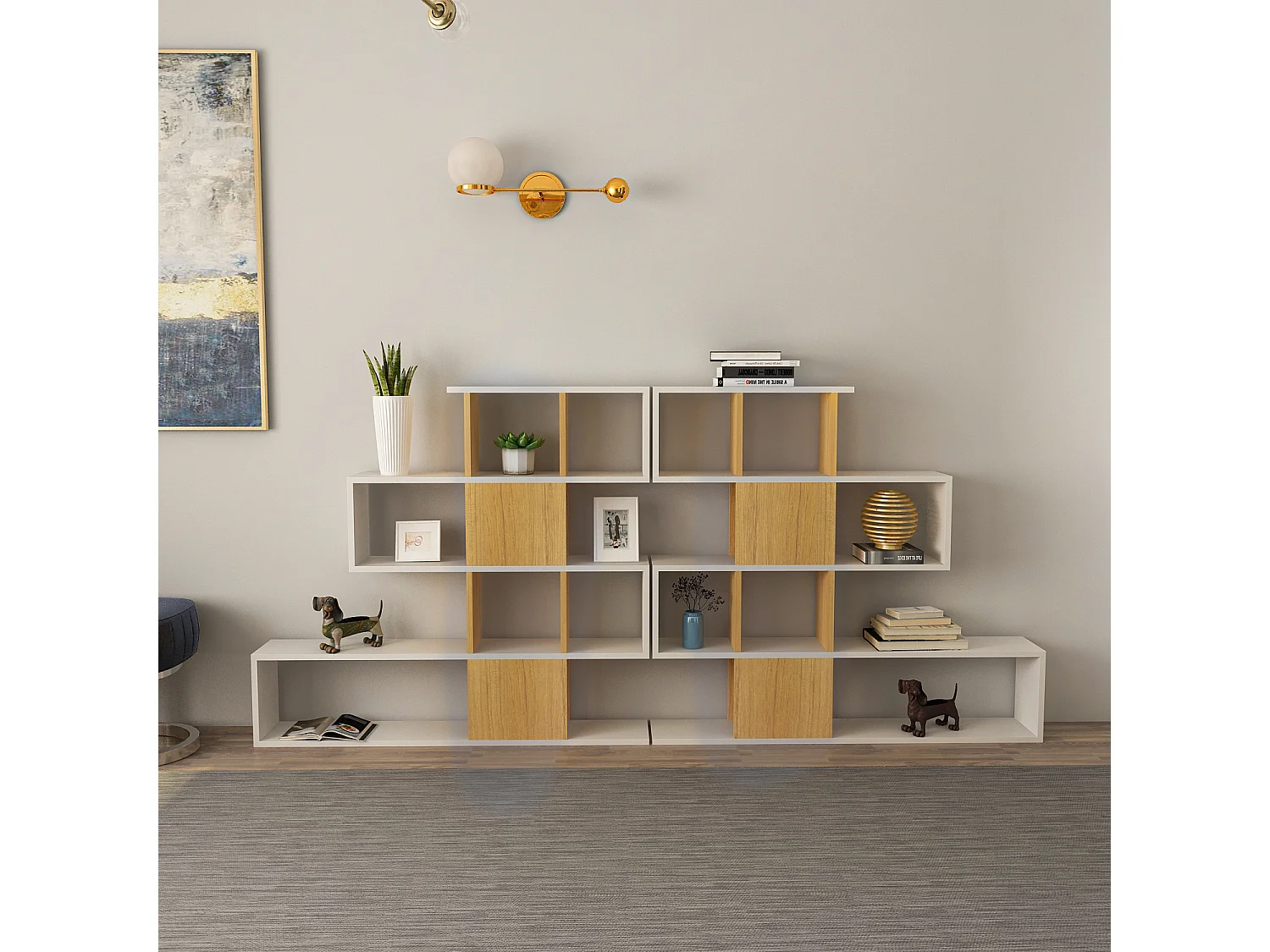 Decorotika Karlin 4-tier Bookcase