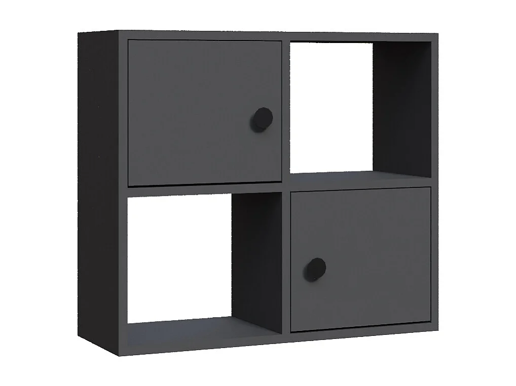 Decorotika Tuttle 2-tier and 2 Cabinets Bookcase