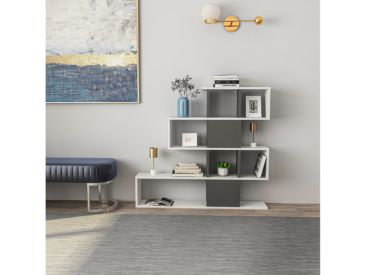 Decorotika Karlin 4-tier Bookcase