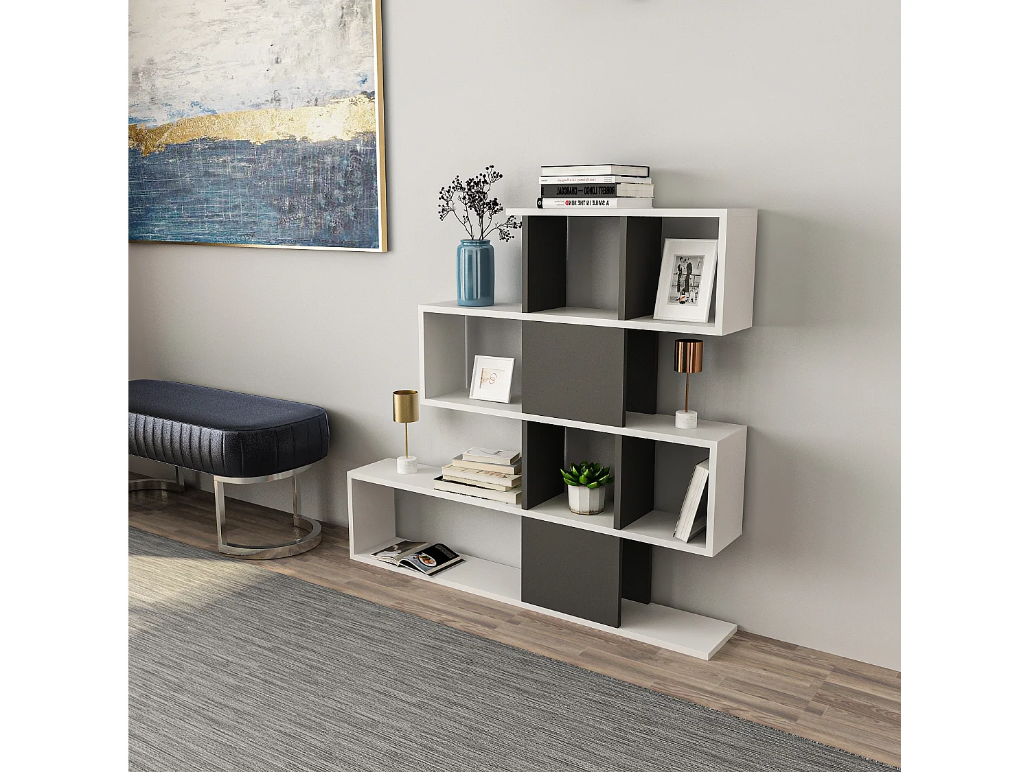 Decorotika Karlin 4-tier Bookcase