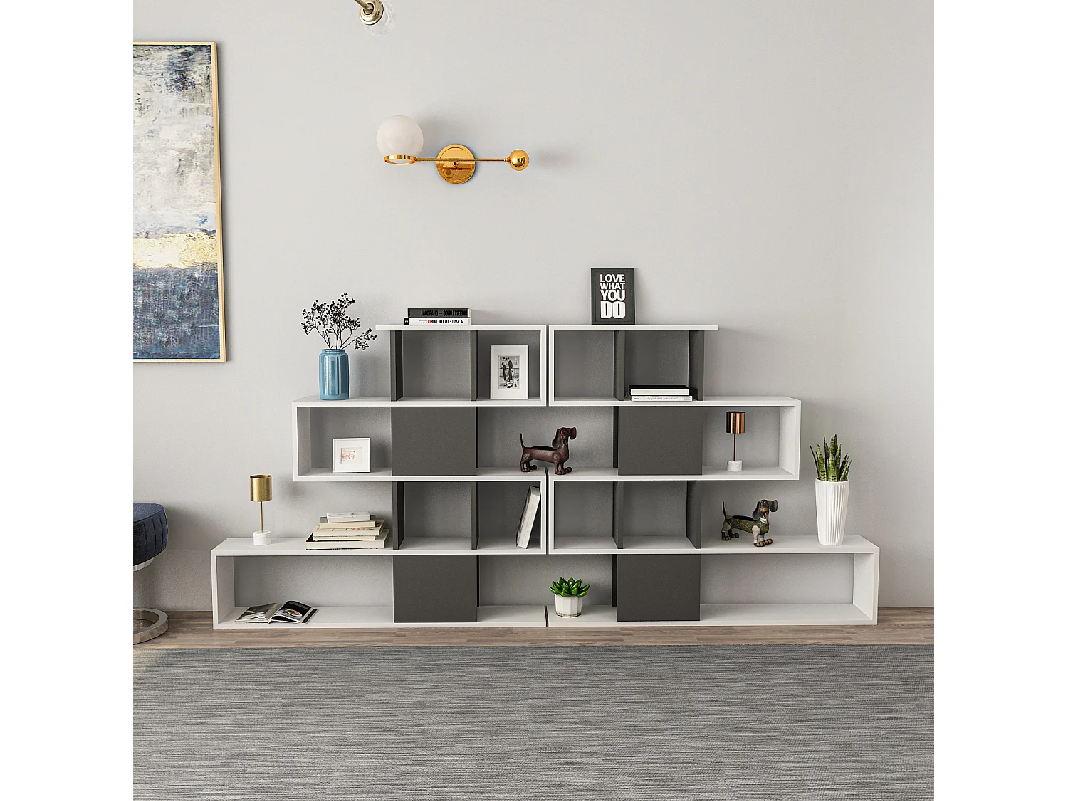 Decorotika Karlin 4-tier Bookcase