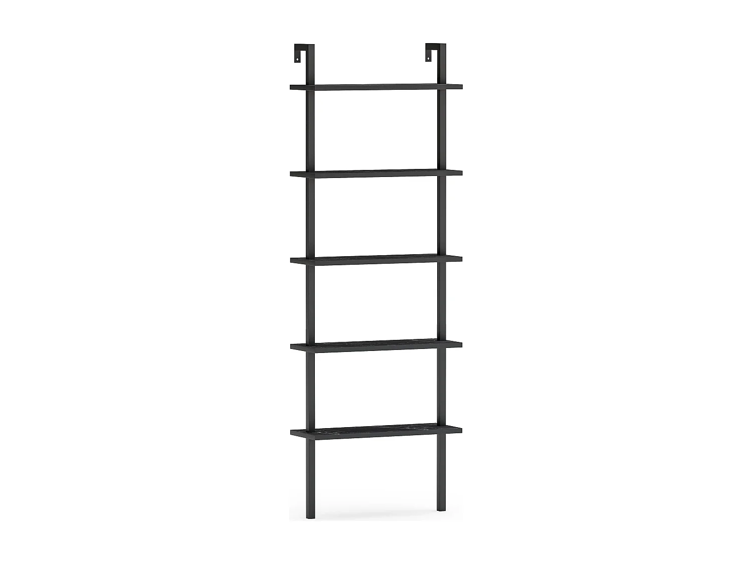 Decorotika Piante 5-tier Bookcase Display Stand - 60 cm W x  22 cm D x 174 cm H (Wall Mountable)