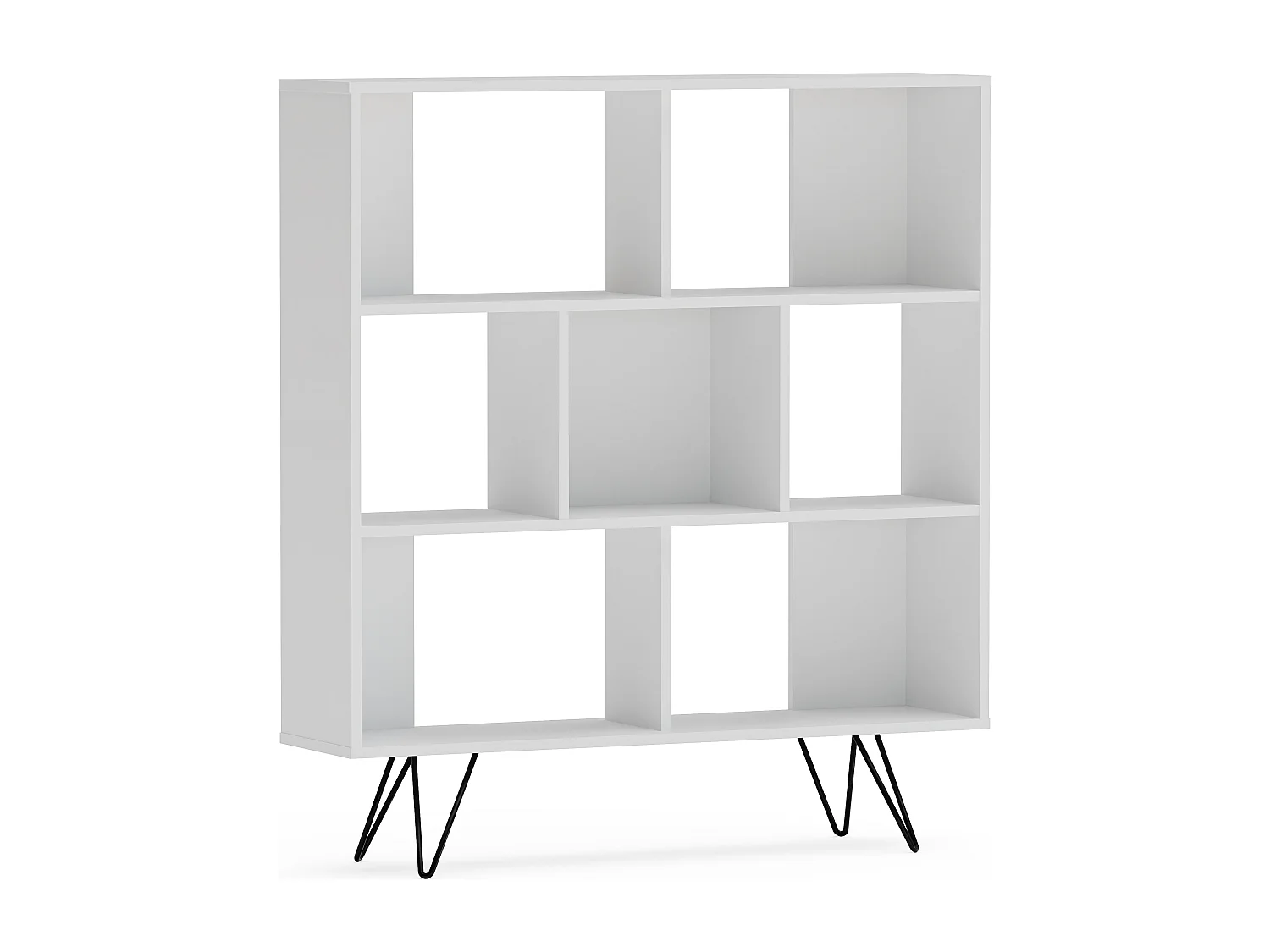 Bibliothèque Mistico avec les pieds en métal (Blanc)