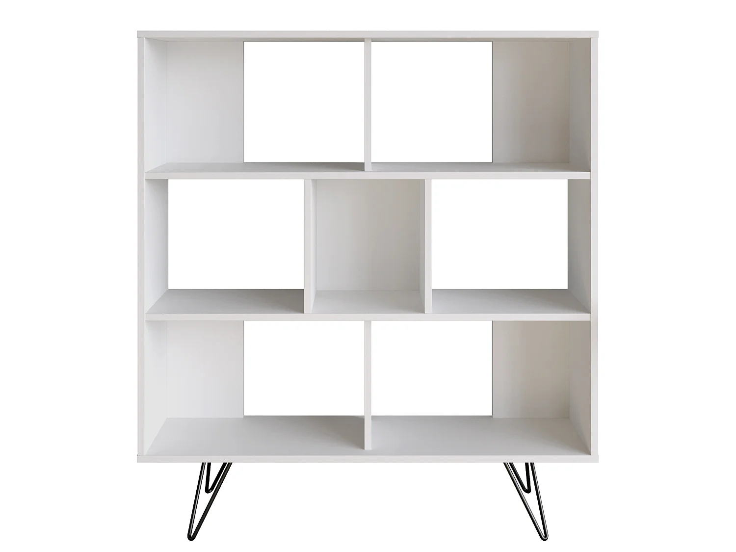 Bibliothèque Mistico avec les pieds en métal (Blanc)