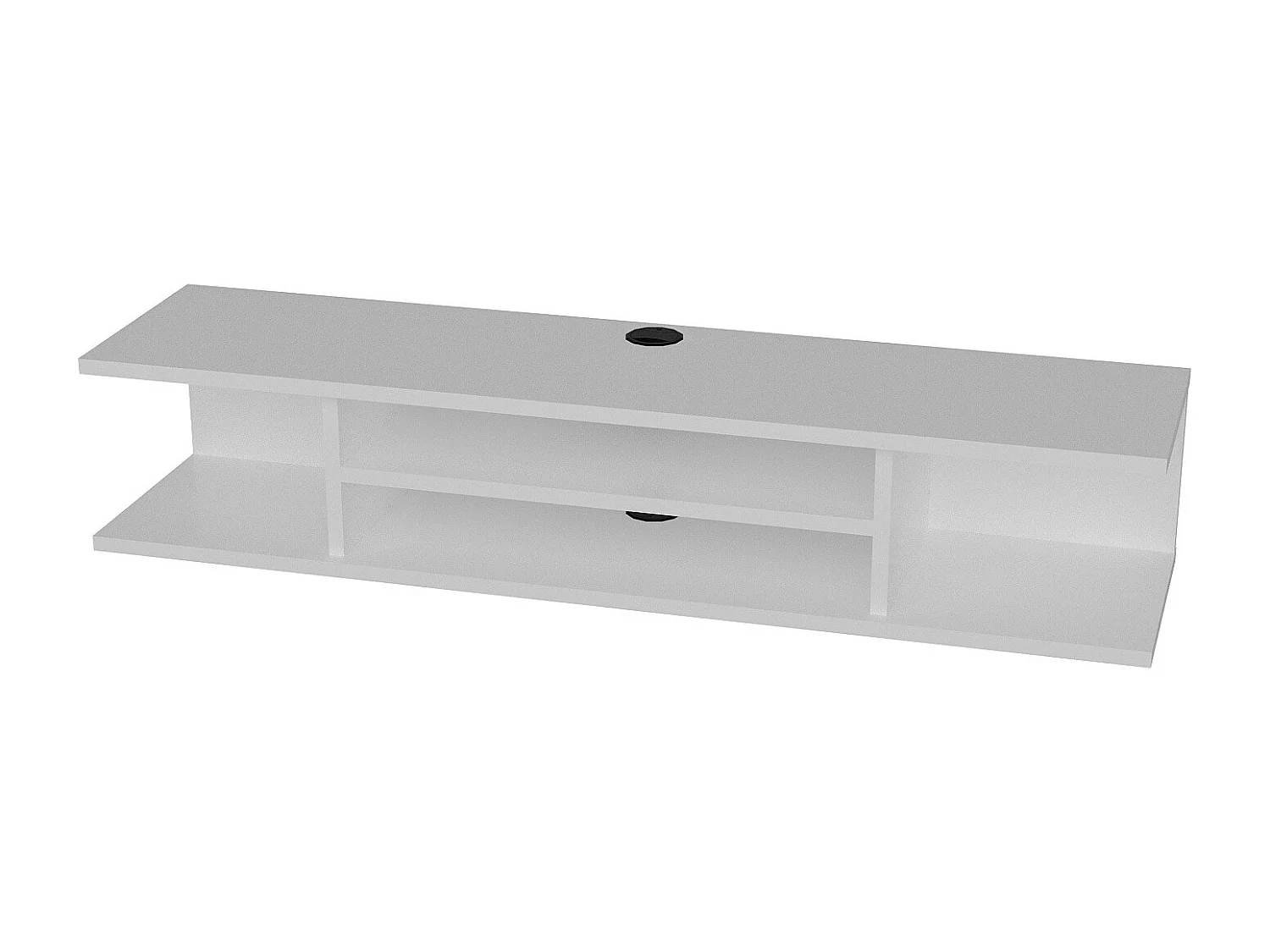 Meuble TV mural de 120 cm Pivot (Blanc)