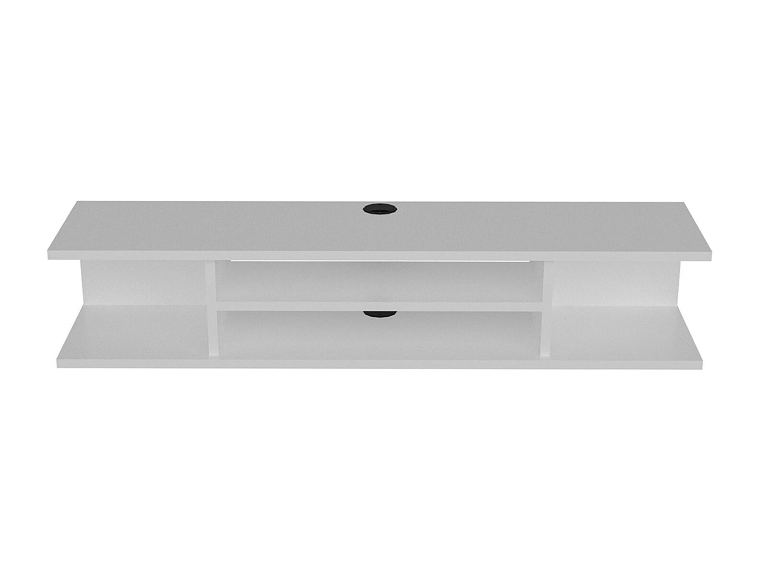 Meuble TV mural de 120 cm Pivot (Blanc)