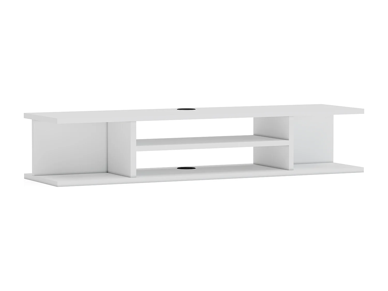 Meuble TV mural de 120 cm Pivot (Blanc)