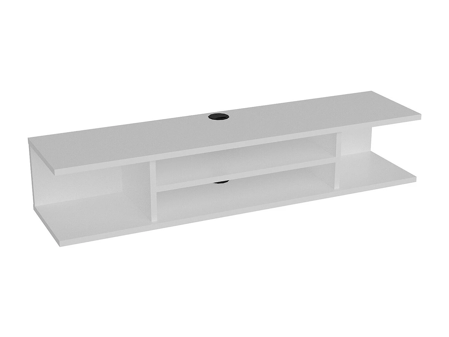 Meuble TV mural de 120 cm Pivot (Blanc)