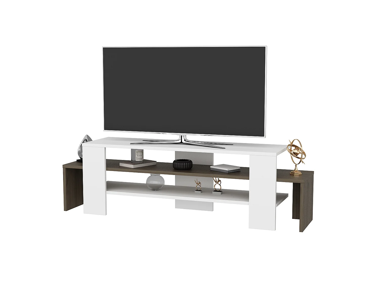 Decorotika Lenora  TV Unit for TVs up to 55 inches with Open Shelves