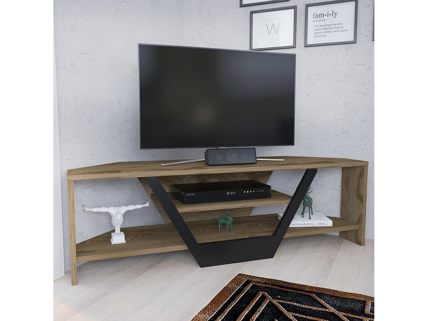 Eck-TV-Ständer Sares