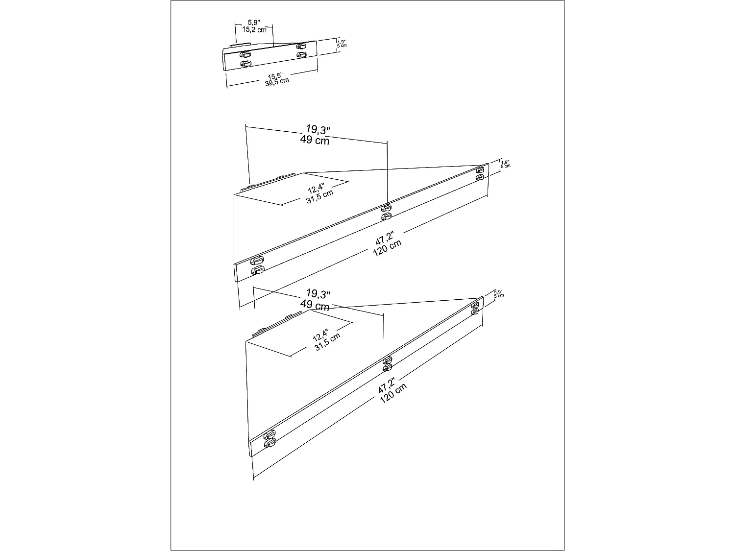 TV Lowboard Modern Mensi