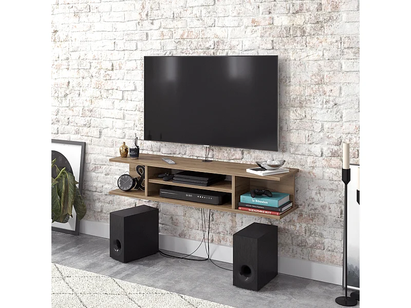 Meuble TV mural de 120 cm Pivot (Oud)