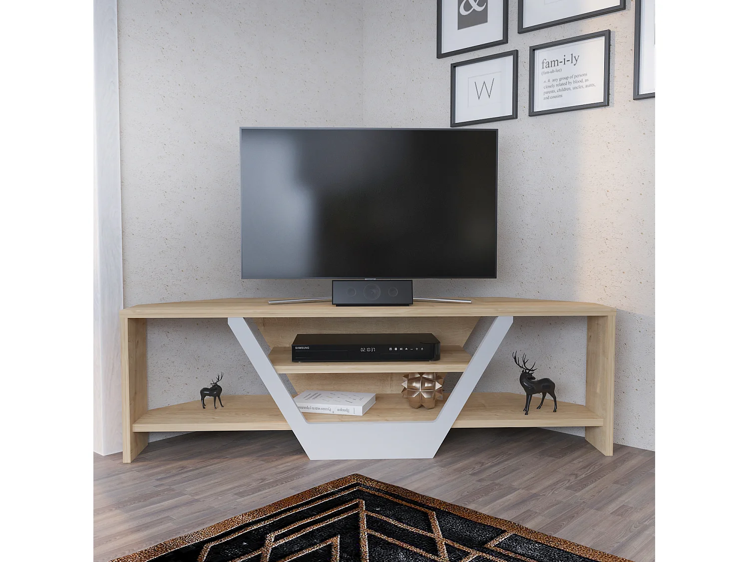 Eck-TV-Ständer Sares