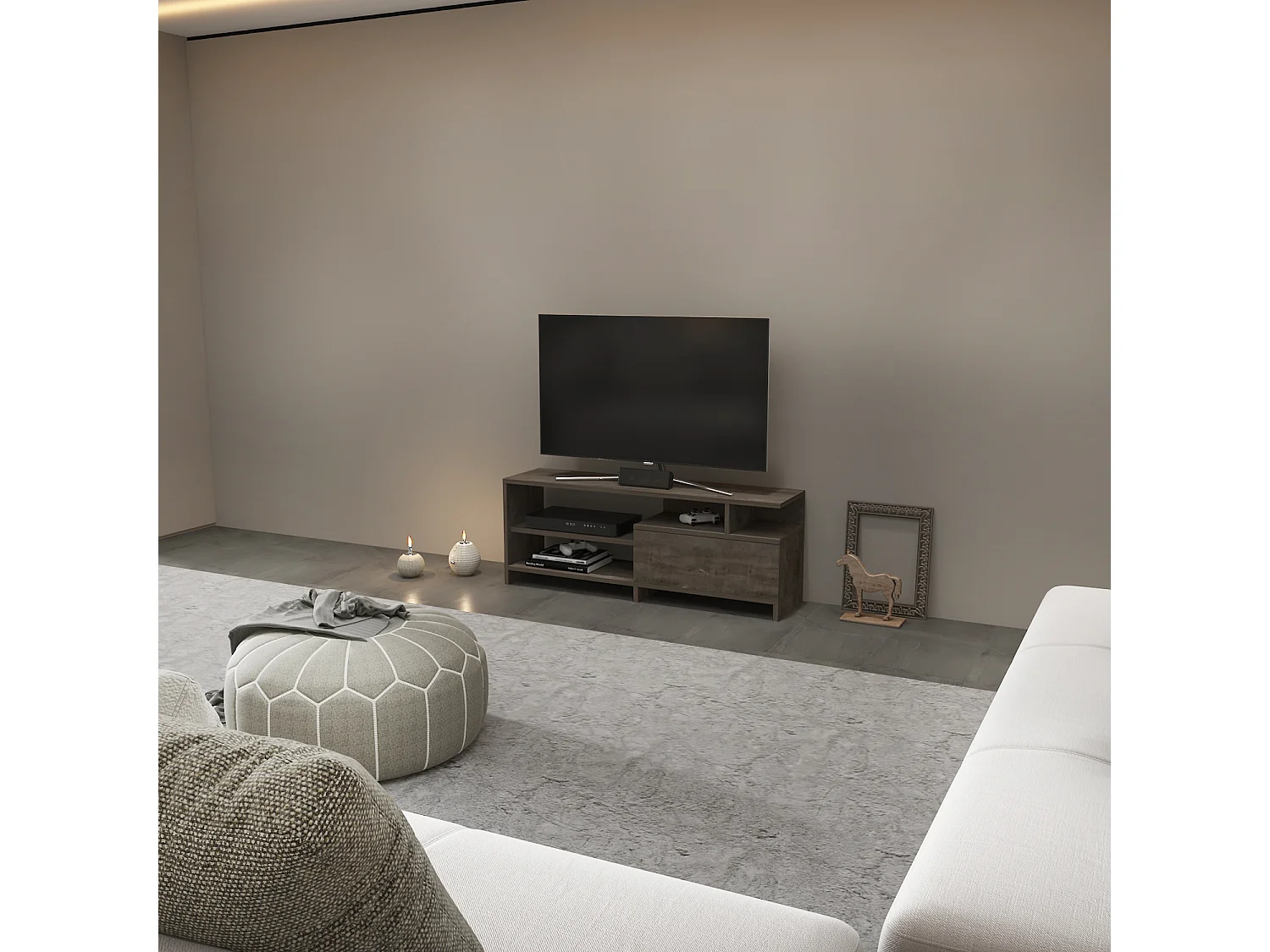 Meuble TV Pulaski pour téléviseurs jusqu'à 54 pouces (Wenge)