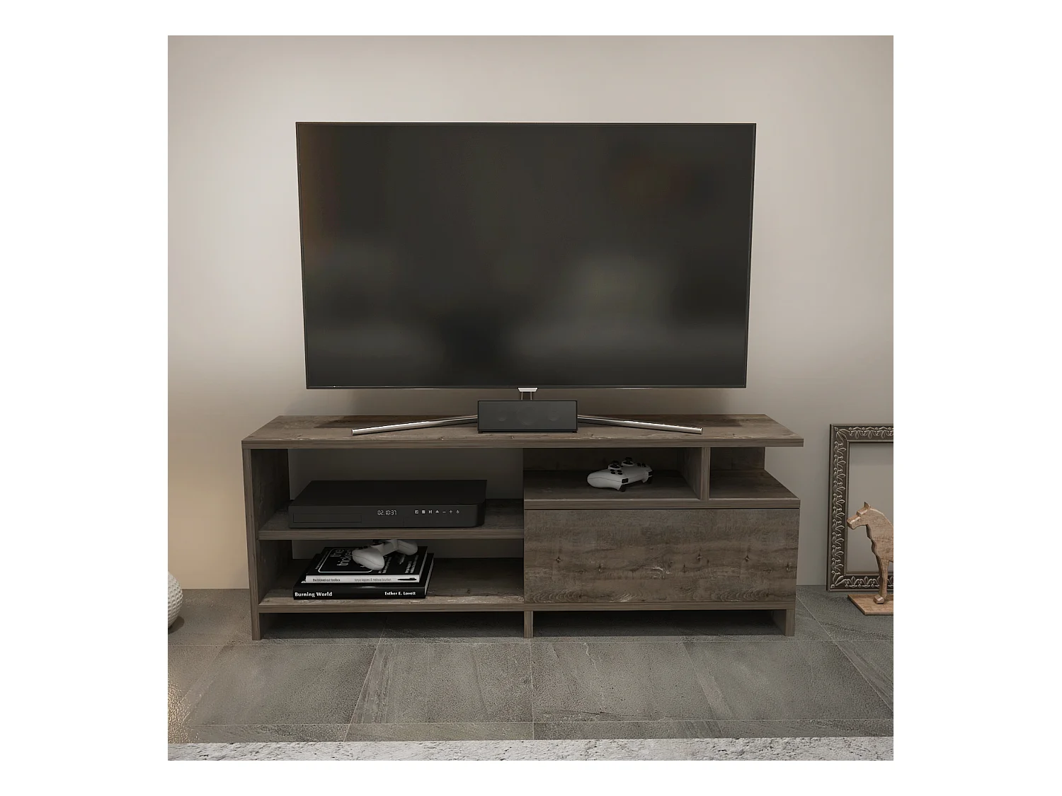 Meuble TV Pulaski pour téléviseurs jusqu'à 54 pouces (Wenge)