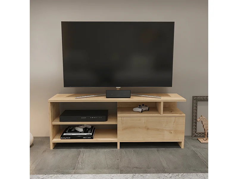 Meuble TV Pulaski pour téléviseurs jusqu'à 54 pouces (Chêne)