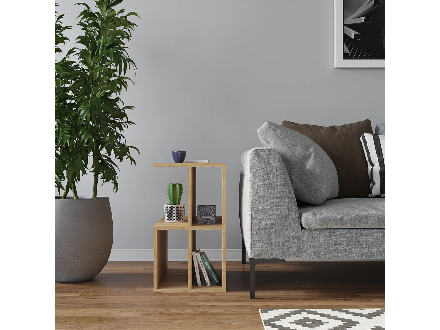 Decorotika Lauron Side Table with Storage