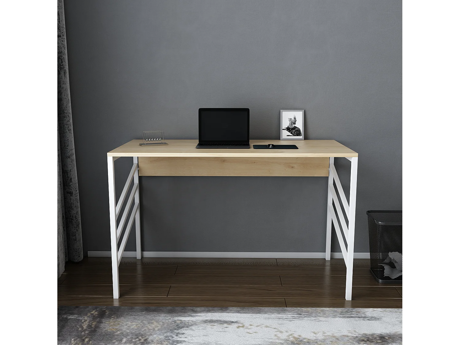 Decorotika Josephine Desk with Metal Frame - W 120 cm x H 75 cm x D 60 cm