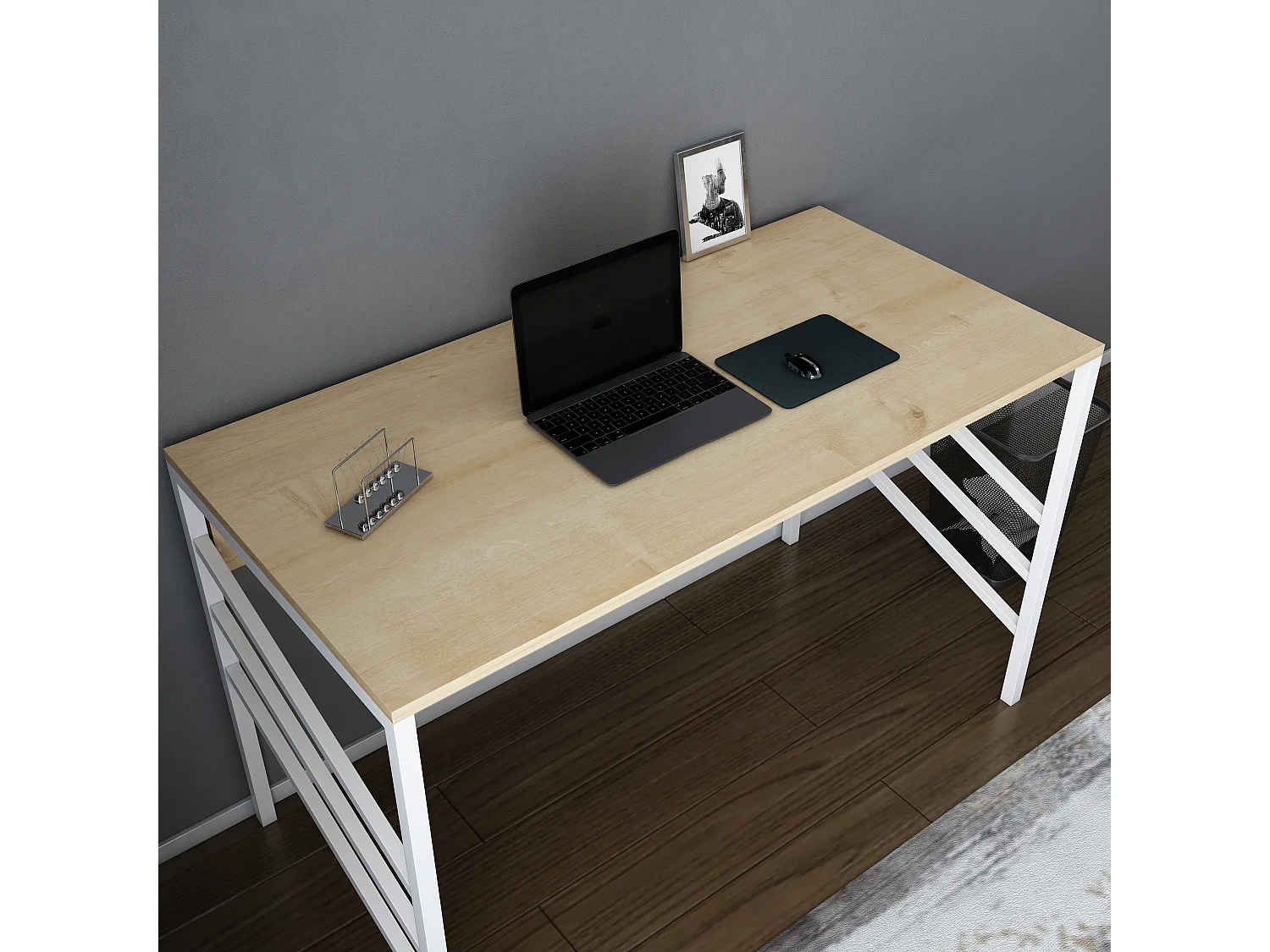 Decorotika Josephine Desk with Metal Frame - W 120 cm x H 75 cm x D 60 cm