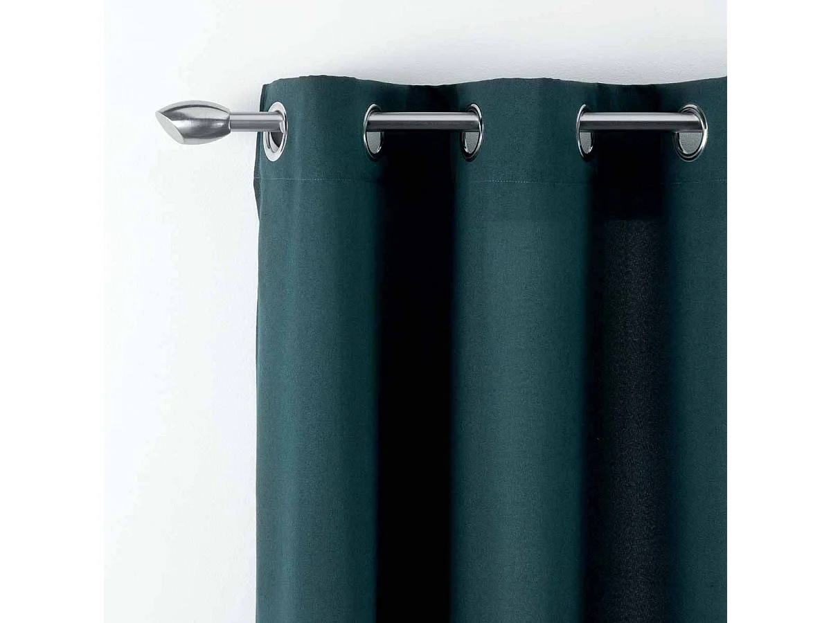 Rideau à Œillets "Meliane" 140x280cm Pétrole