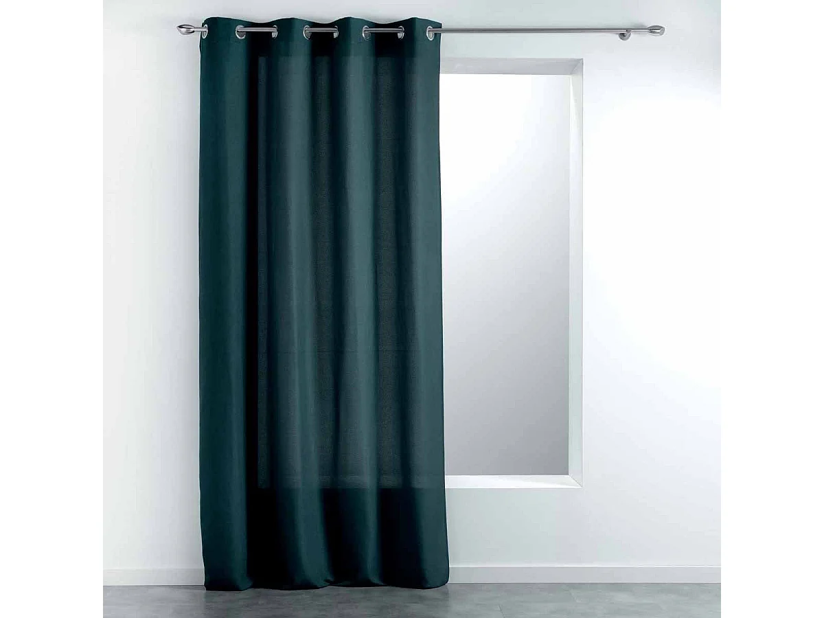 Rideau à Œillets "Meliane" 140x280cm Pétrole