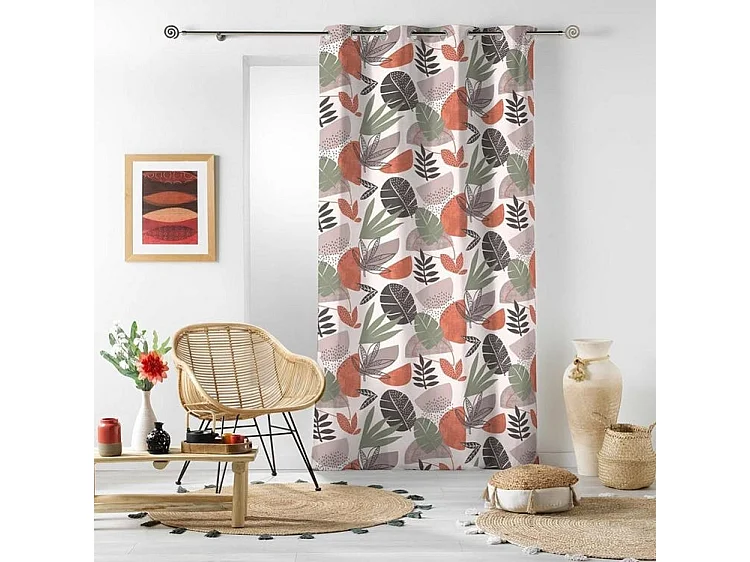 Rideau à Œillets "Bianca" 140x240cm Multicolore