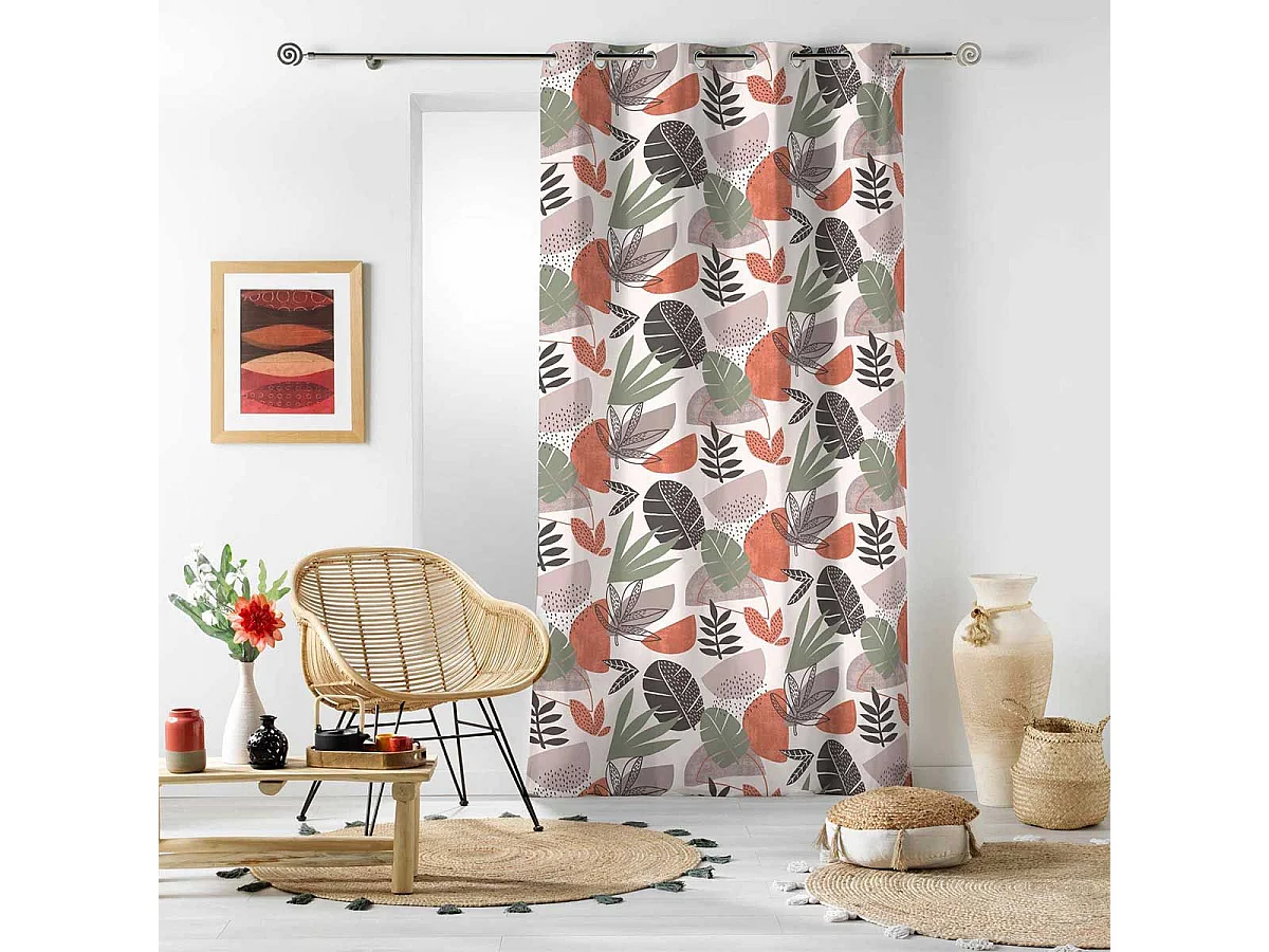 Rideau à Œillets "Bianca" 140x240cm Multicolore