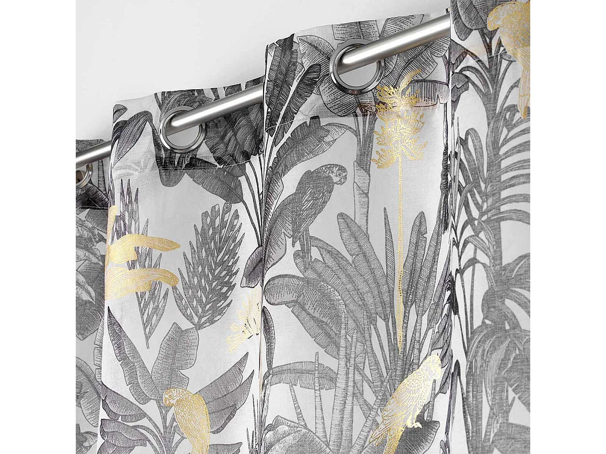 Exotischer Schleier mit Metallic-Drucken