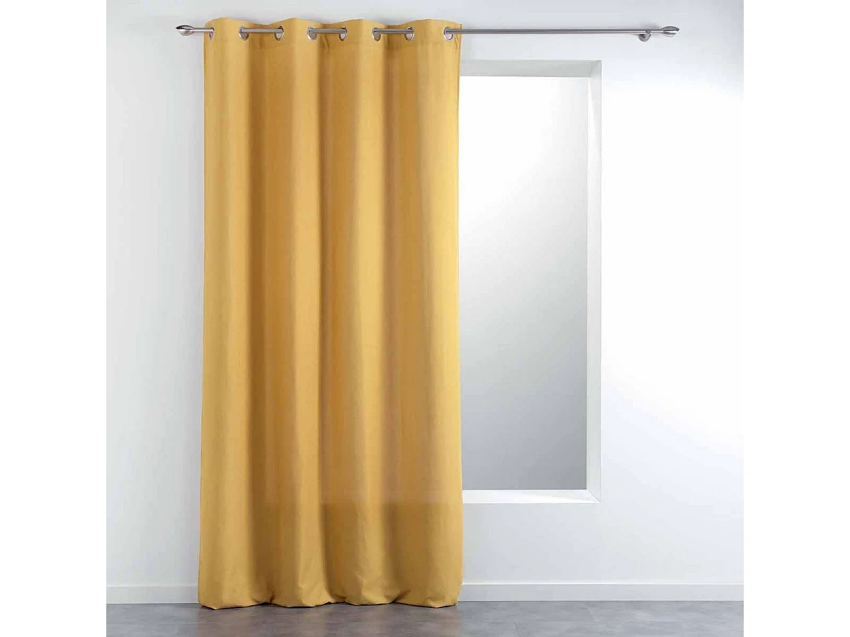 Rideau à Œillets "Meliane" 140x280cm Jaune