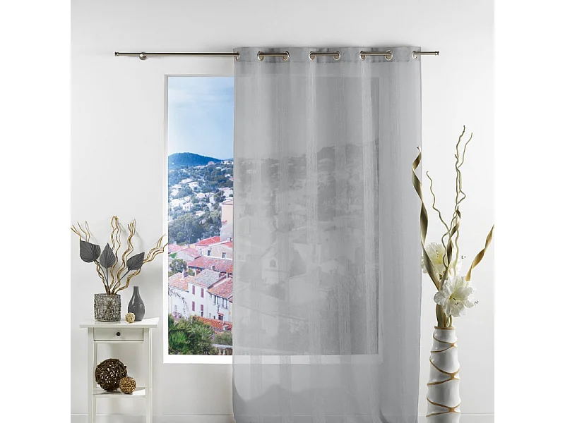 Rideau Voilage "Salina" 140x240cm Gris