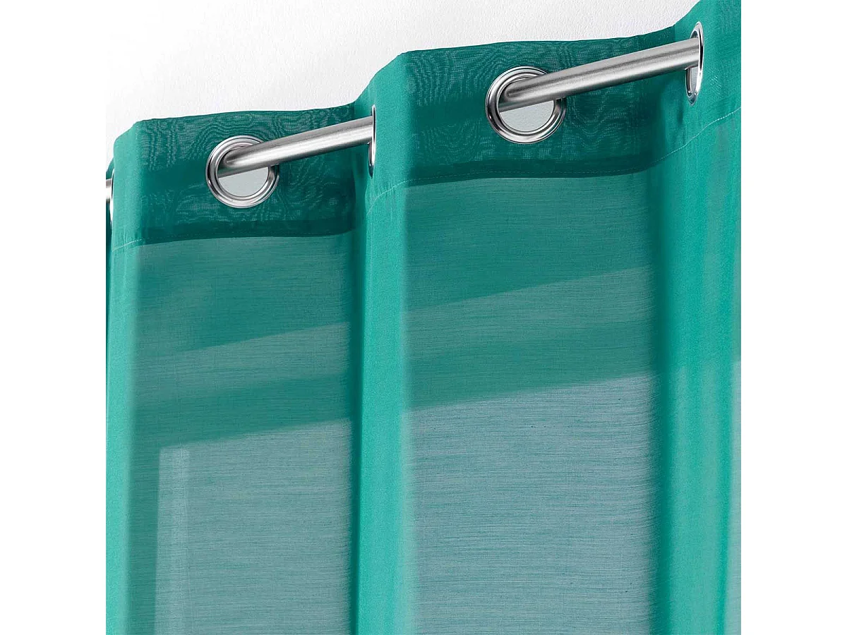 Rideau à Oeillets "Etamina" 140x280cm Émeraude