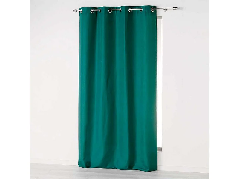 Rideau à Œillets "Absolu" 140x280cm Émeraude