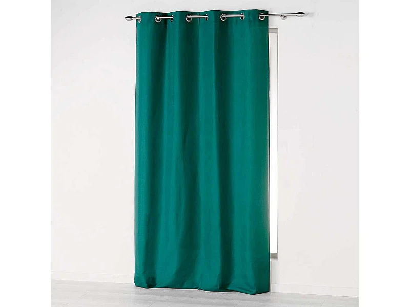 Rideau à Œillets "Absolu" 140x280cm Émeraude