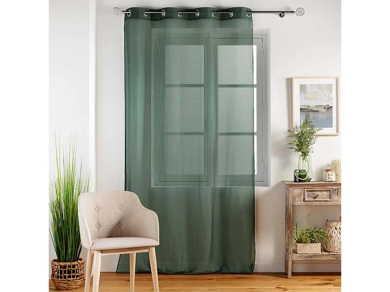 Rideau à Oeillets "Etamina" 140x280cm Vert Kaki